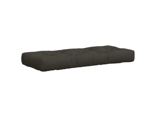 Coussin de siège en palette, coussin d'assise vianen 100 % polyester anthracite cf55867