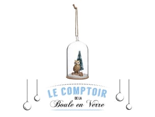 Sujet de noël bocal en verre