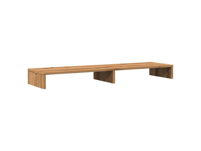  Support de moniteur table meuble bureau artisanal 100 x 27 x 10cm bois ingénierie marron 02_0044909  - Conforama A