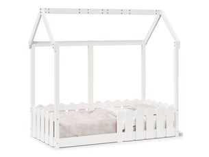 Lit simple 70x140 cm    coloris blanc
