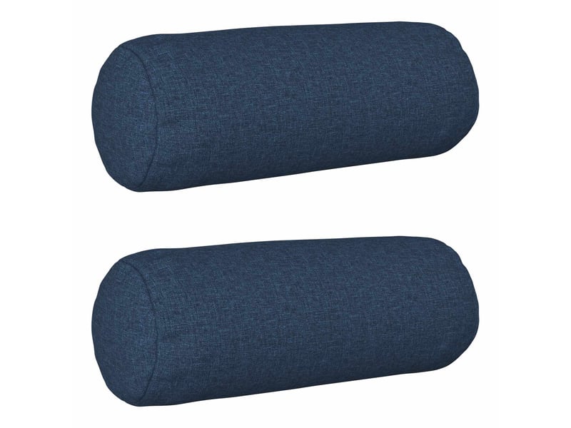  Lot de 2 coussins avec oreiller, coussins décoratifs heerlen bleu tissu cf50187  - Conforama B