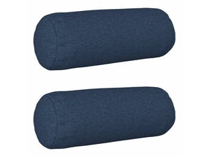 Lot de 2 coussins avec oreiller, coussins décoratifs heerlen bleu tissu cf50187