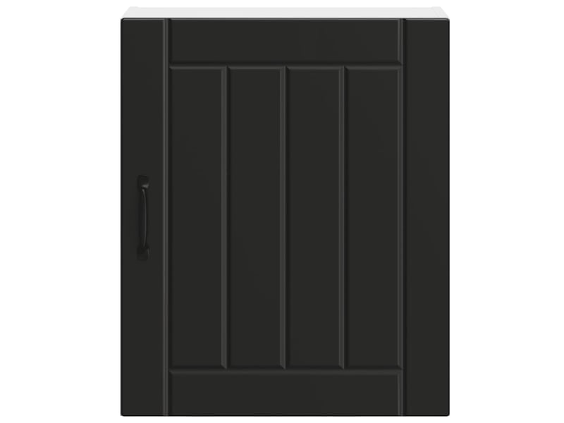  Meuble de rangement, armoire murale de cuisine lucca noir bois d'ingénierie shl2586  - Conforama E