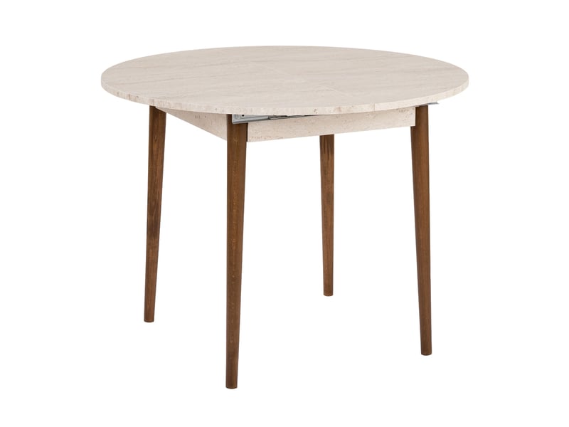  Table extensible bee, extensible, 100x100x75h cm beige marbre Bee - Conforama D