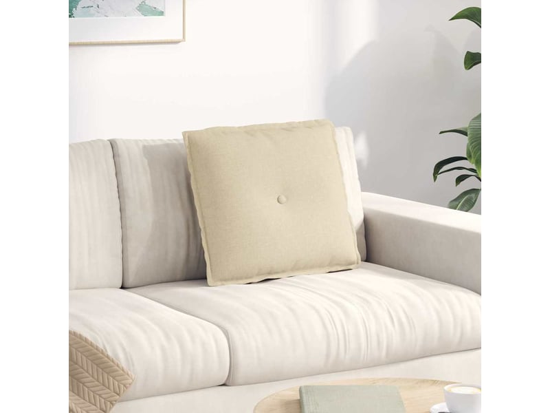 Coussin de dos, coussin de dossier crème 50 x 19 x 45 cm tissu cf54630 - Conforama B
