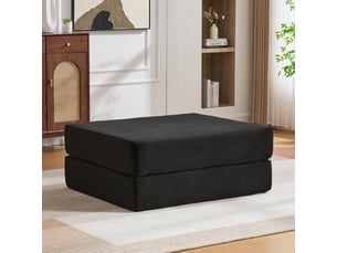 Pouf / repose pied <strong>BLOSSOM</strong> <strong>HFSN-1281BK</strong> noir