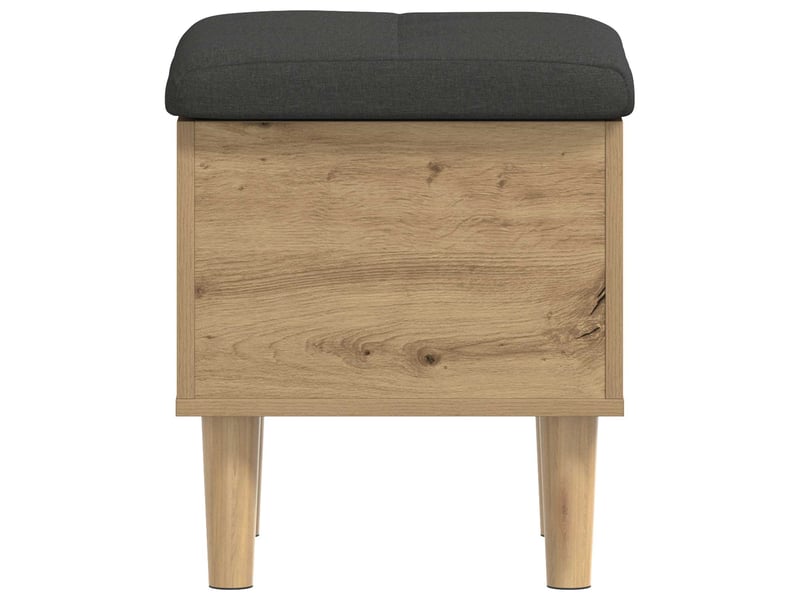  Banc chambre, banc de rangement avec coussin chêne artisanal 42x42x46 cm  - Conforama D