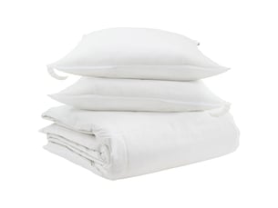 Ensemble de duvet avec oreiller 3 pcs - couette blanc plume de canard