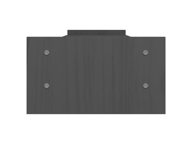  Support de moniteur table meuble bureau 100 x 27 x 15 cm bois de pin solide gris 02_0044846  - Conforama C