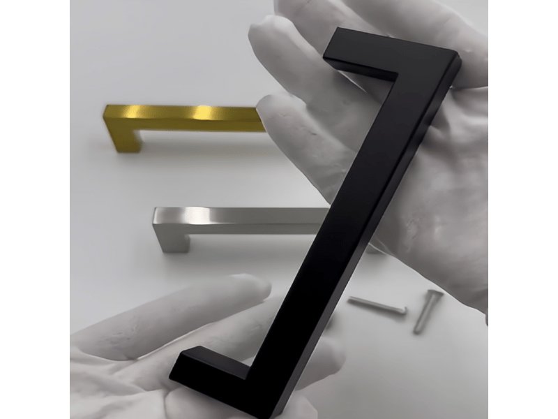 Lot de 10 poignées de meuble de cuisine noires poignée de cuisine de 128 mm poignée de meuble noire en acier inoxydable pour cuisine porte d'armoire  - Conforama E