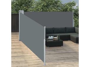Auvent latéral rétractable, store latéral anthracite 100x1000 cm
