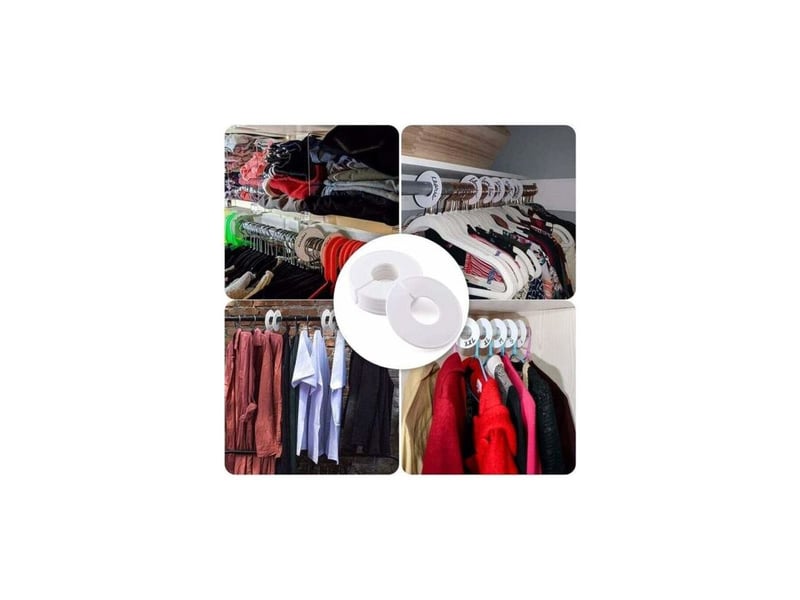 Séparateurs de porte-vêtements rond 20 pièces cintres de diviseur de support séparateur de cintres de garde-robe diviseur de garde-robe de placard pour vêtements de distinction de taille de vêtements, - Conforama D