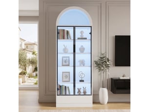 Vitrine coloris blanc PEXCHO - 70 cmx190 cm