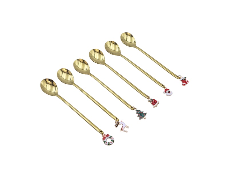 COUTELLERIE Petite cuillère doré NOEL - Conforama F