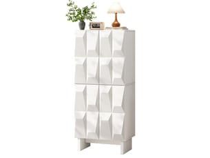 Buffet 4 porte(s)  0 tiroir(s) OKWISH  - 60.5 cm coloris blanc 