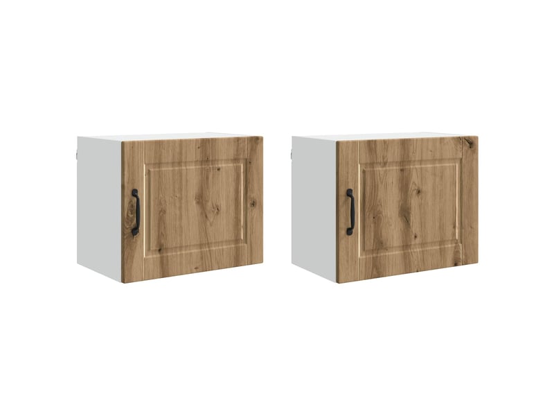  Armoire de cuisine 2 pcs chêne artisanal bois d'ingénierie shl6218  - Conforama A