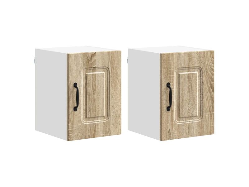 Meuble mural de cuisine | armoire de cuisine 2 pcs chêne sonoma shl5083 - Conforama A