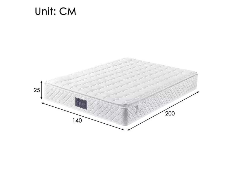  Matelas 140x200 cm à ressorts ensachés, 7 zones, h3, blanc  - Conforama C