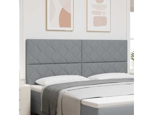 Tete de lit A poser largeur 200 cm <strong></strong> <strong></strong> argenté