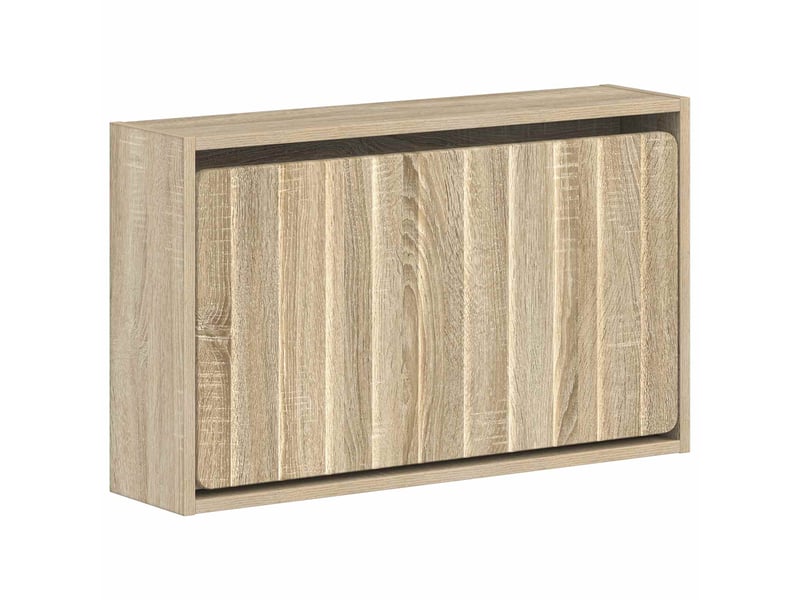  Meuble à chaussures mural, armoire à chaussures zwolle 71x17x43 cm chêne sonoma  - Conforama A