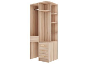 Armoire WISHDOR coloris bois clair largeur 70 cm