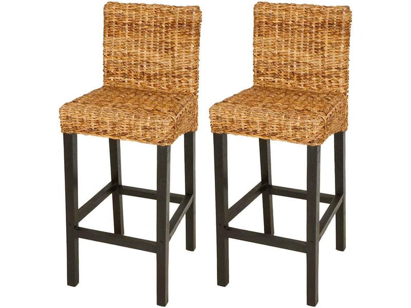  Lot de 2 tabouret de bar, chaise de bar abaca  - Conforama B