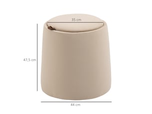 Pouf / repose pied BLOSSOM 838-270V00BG beige