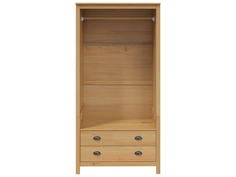 Armoire chambre, armoire de rangement hill marron miel 84x50x170 cm pin massif  - Conforama E