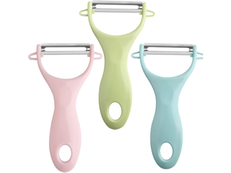 Peeler légumes, lot de 3 éplucheur universel, econome legumes inox eplucheur, éplucheurs de cuisine pour fruits, pommes de terre, légumes tranchants - Conforama A