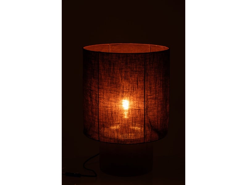  Lampe à poser en ciment havel 50cm marron  - Conforama C