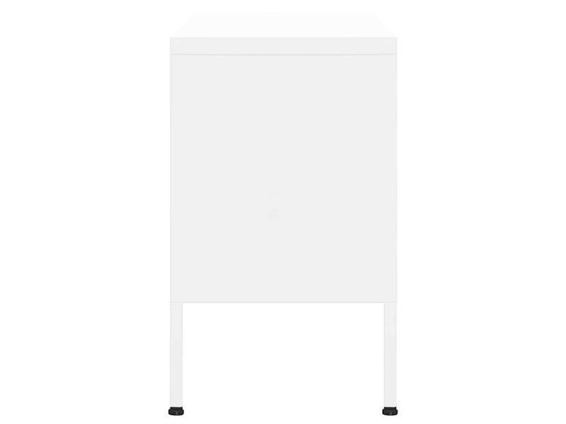  Meuble tv - banc tv - meuble de rangement blanc 105x35x50 cm acier  - Conforama D