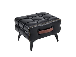 Pouf / repose pied ARVELLA noir