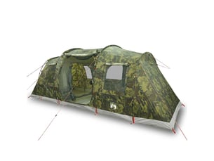 Tente de camping, tente tunnel 4 personnes camouflage imperméable