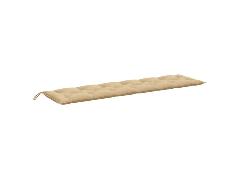  Lot de 2 coussins de banc de jardin, coussins d'assise beige mélangé tissu cf58629  - Conforama E