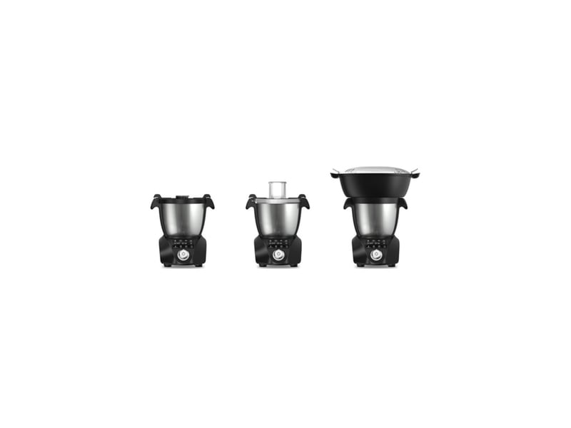  Naturamix - robot cuiseur multifonctions 3.5l 1500w noirinox  minicook - MINICOOK - Conforama D