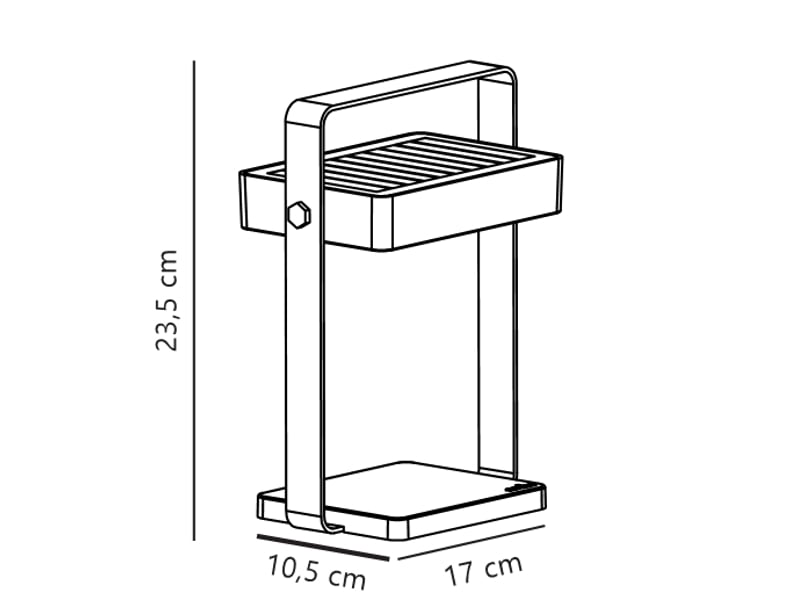  Luminaire nomade saulio solar aluminium marron , h. 23,6 - ip44 - solarled nordlux extérieur 2418035018 - Conforama E