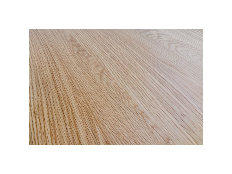  Table kanova 140 cm – plateau rond en chêne clair et pied central design – style contemporain  - Conforama E