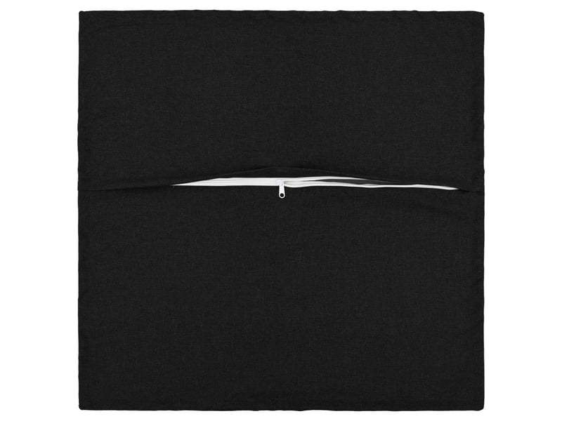  Lot de 2 coussins avec oreiller, coussins décoratifs houten noir lin synthétique cf51194  - Conforama C
