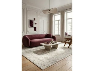Tapis vintage - marseille 520 crème - 240x330 cm