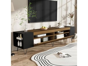 Meuble tv coloris noir  <strong></strong>  <strong></strong>