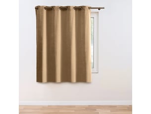Rideau en velours chenille cosi 140x180cm noisette