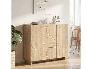 Buffet    <strong></strong> <strong></strong> - 85.5 cm coloris beige 