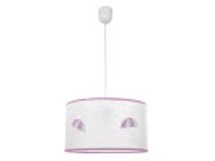 Suspension enfant fabrilamp lluvia rose 1xe27 hauteur réglable 30-75 cm ø30 cm