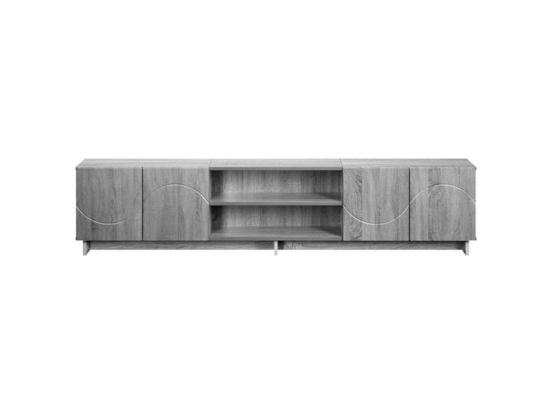  Meuble tv, banc tv 180x34,5x40 cm sonoma gris bois d'ingénierie shl45192  - Conforama D