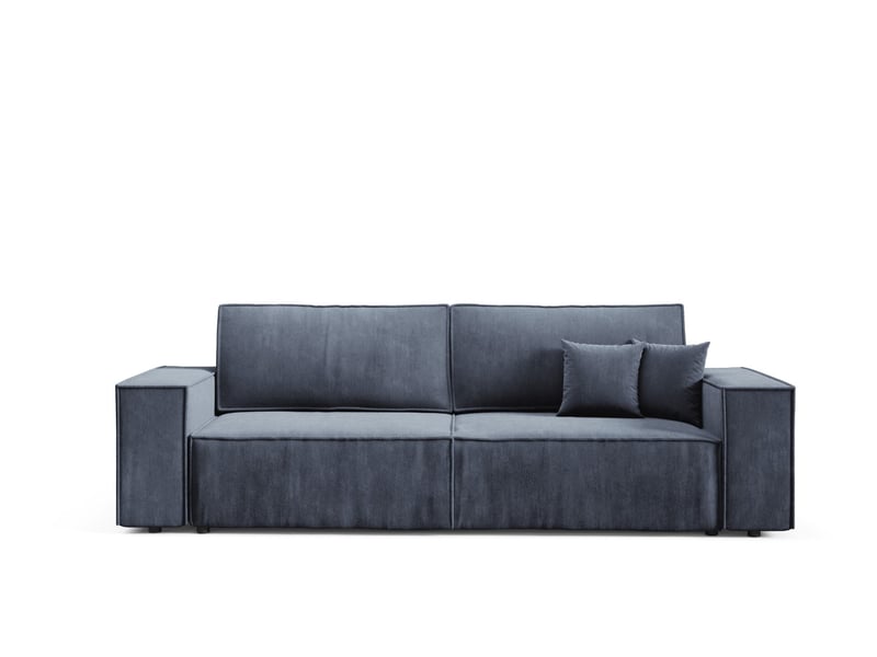 Canapé convertible mille mini clair bleu - Conforama A