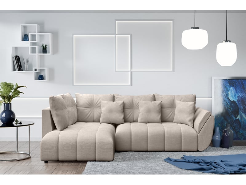 Canapé d angle convertible corleone canapé d angle marron Corleone - Conforama C