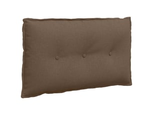 Coussin de dos, coussin de dossier marron 80 x 19 x 50 cm tissu cf54814