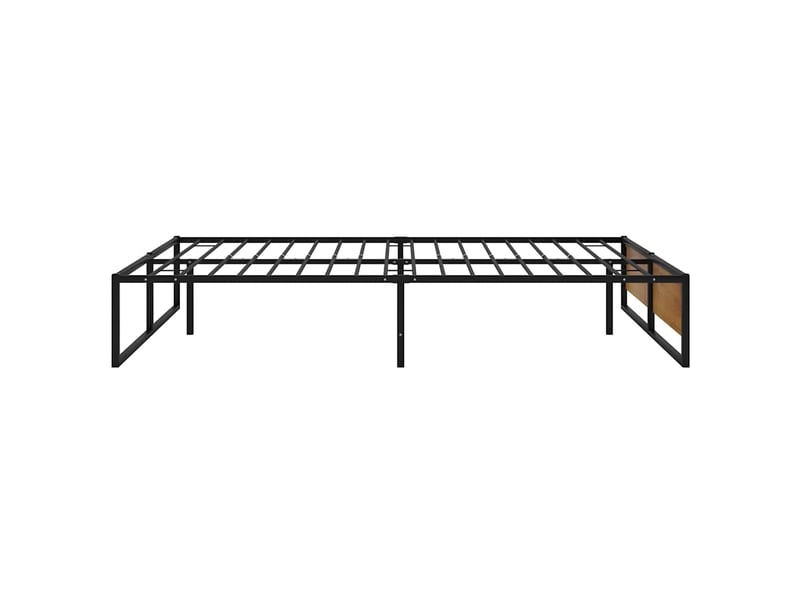  Lit double- lit adulte -  cadre de lit sans matelas noir métal 120x200 cm  - Conforama C