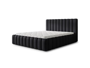 Lit coffre 140x200 cm <strong>MASSENO</strong>  <strong></strong> coloris noir