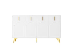 Buffet 4 porte(s)  4 tiroir(s) BGSRYAO  - 140 cm coloris blanc 